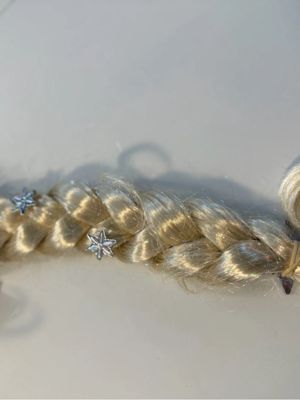 Disney Elsa - Frozen Blonde Wig with Silver Snowflake Decorations - Picture 2 of 5